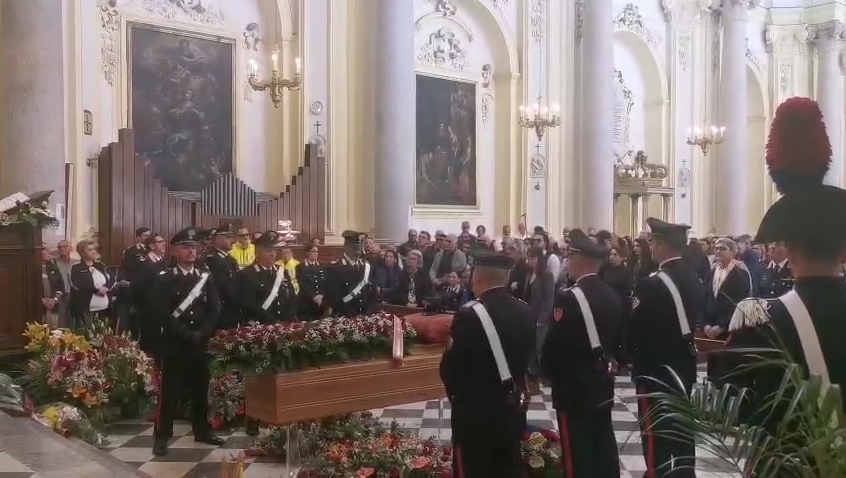 Celebrati i funerali di Ignazio Caredda, appuntato scelto dei Carabinieri morto a causa di un incidente stradale