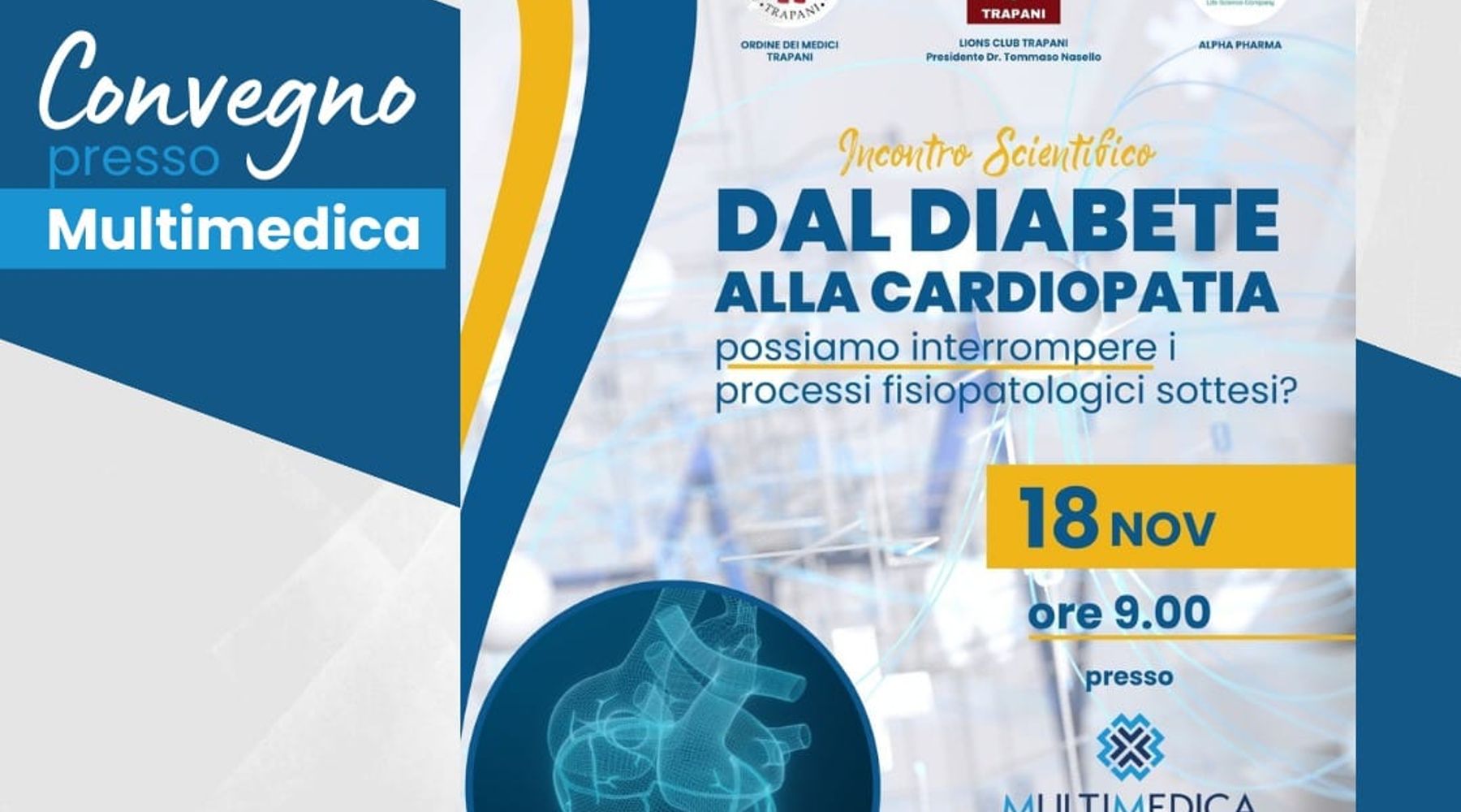 Lions Club Trapani organizza giornate di screening gratuite per diabete. Sabato test e conferenza stampa