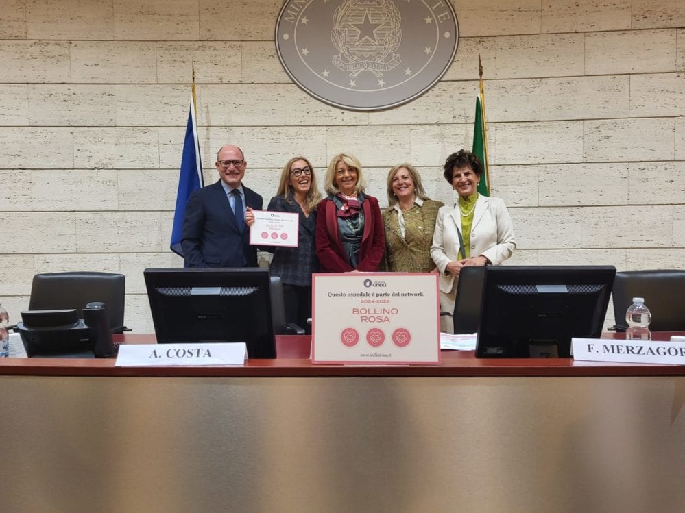 Fondazione Onda assegna 3 'Bollini Rosa' all’ospedale Sant’Antonio Abate di Trapani