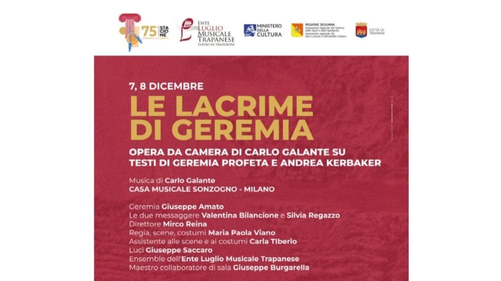 Via alla stagione invernale del ‘Luglio Musicale Trapanese’. Spettacoli 7 e 8 dicembre