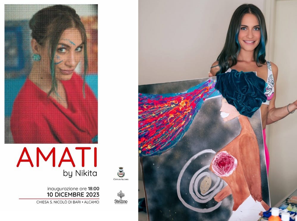 “Sicily Music and Art”, Nikita Pelizon ad Alcamo dove esporrà le sue opere nella mostra “Amati”
