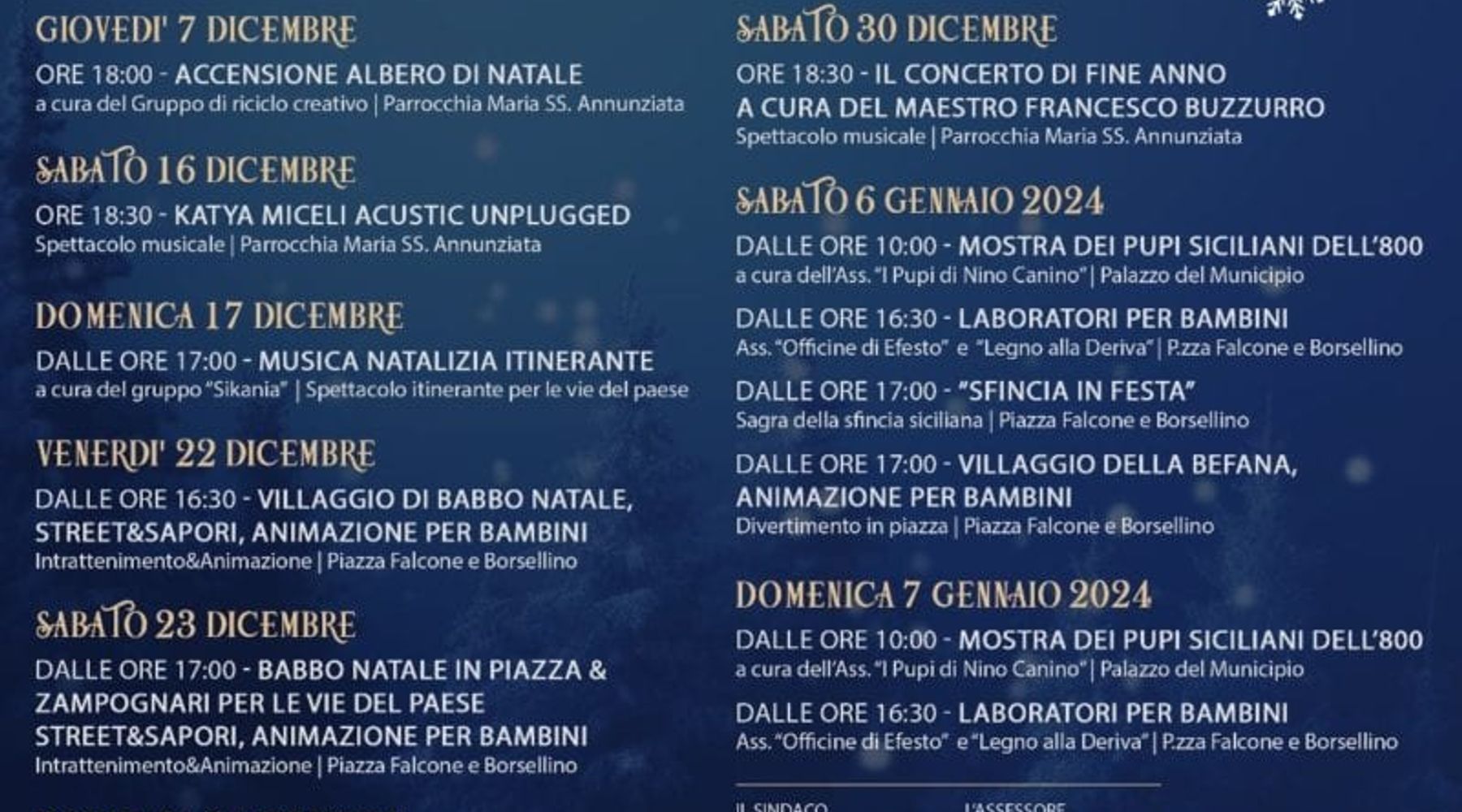A Trappeto la quarta edizione di 'Natale in Piazza'