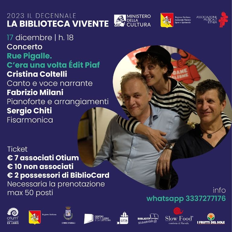 "C'era una volta Edith Piaf", il concerto-teatro di Otium Marsala