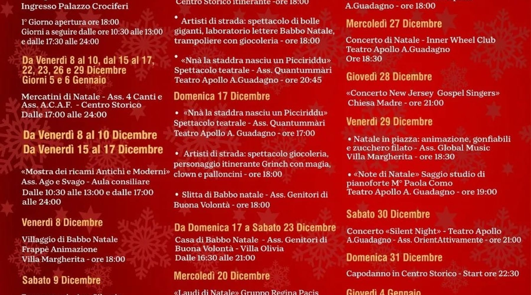Natale 2023, programma e luminarie artistiche a Castellammare del Golfo (Video)