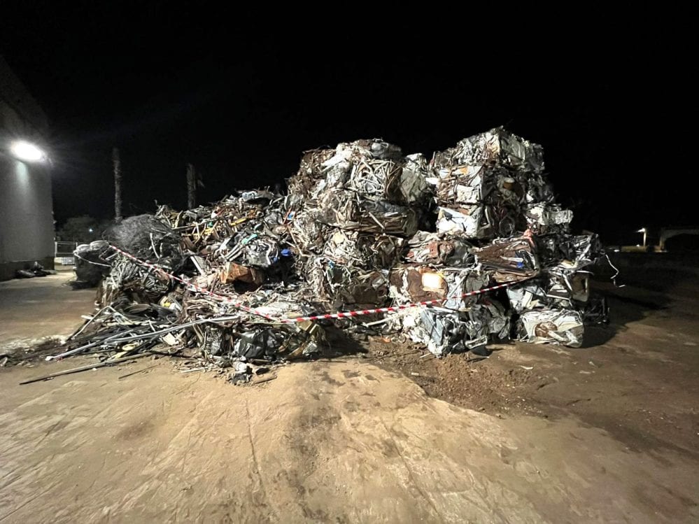 Sequestrata a Marsala area della Comir, conteneva rifiuti ferrosi non autorizzati