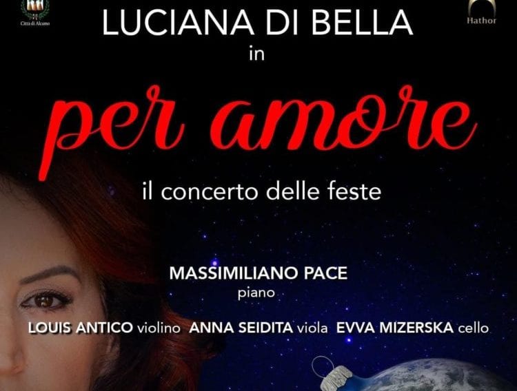 “Per amore, il concerto delle feste”. Di Bella il 2 gennaio al teatro ‘Cielo d'Alcamo’