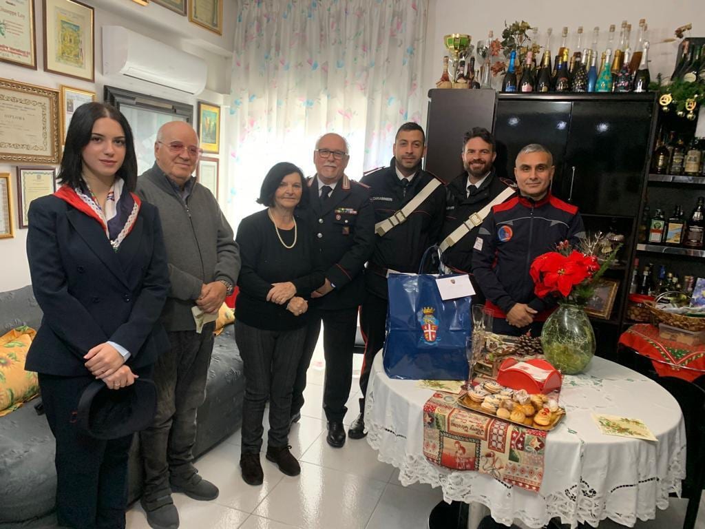 ANC di Alcamo visita e porta doni ad ex carabinieri anziani e ammalati. Tanta gioia e commozione