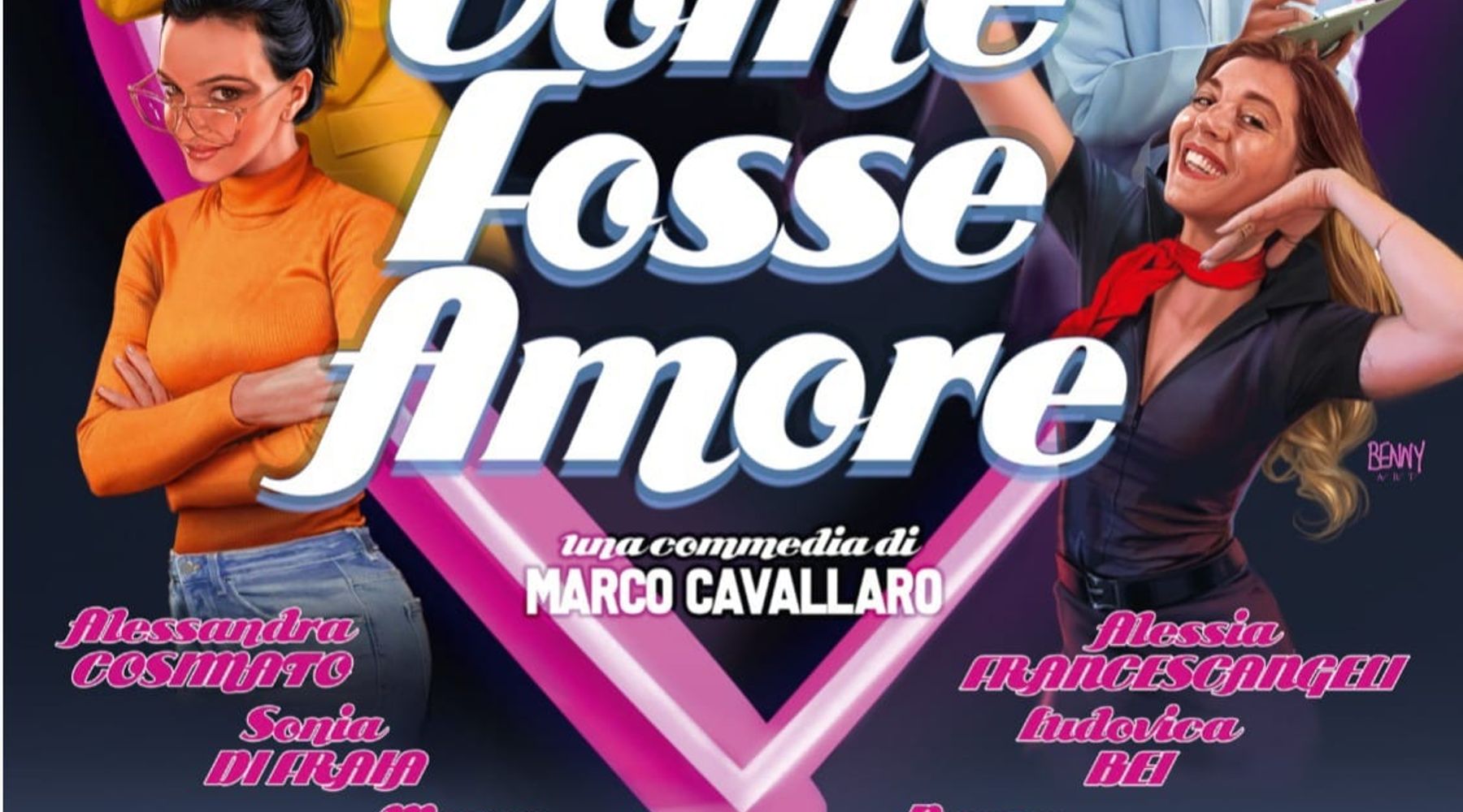 'Come fosse amore', commedia di Marco Cavallaro va in scena venerdì al teatro Cielo d'Alcamo