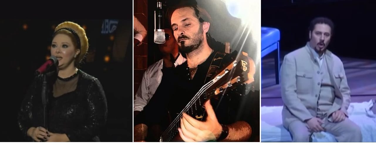 La Colla, una famiglia alcamese con la musica nel sangue. Bino, i figli Francesca e Ignazio, il cugino Stefano