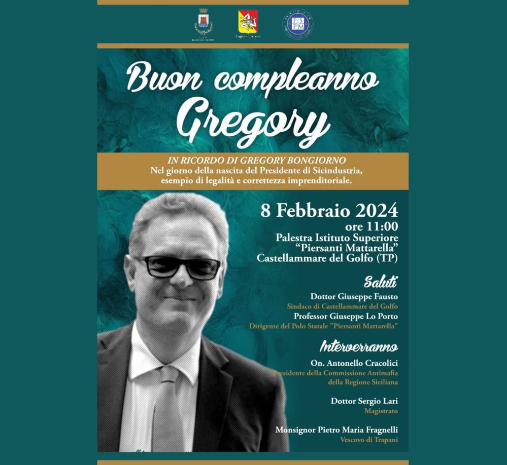"Buon compleanno Gregory”, eventi per ricordare il presidente di Sicindustria scomparso lo scorso anno