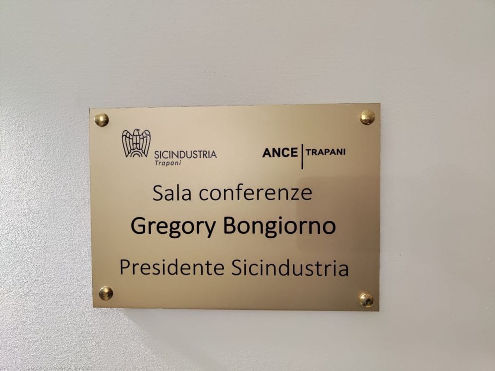 Intitolata a Gregory Bongiorno la Sala di Sincindustria - Ance Trapani