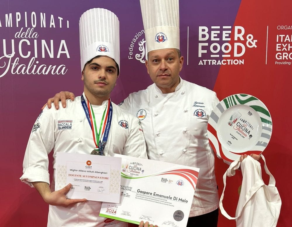 IIS ‘Danilo Dolci di Partinico, altro trionfo. Di Maio vice-campione italiano di cucina