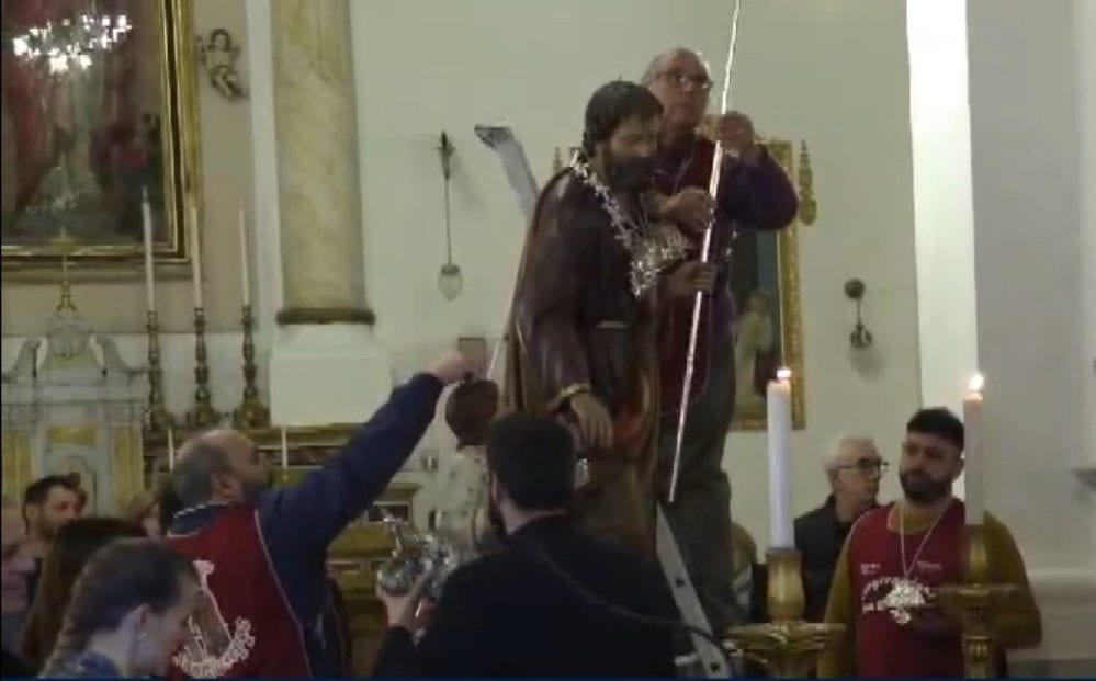 Restauro del marsalese Alagna, San Giuseppe torna in Chiesa Madre a Balestate