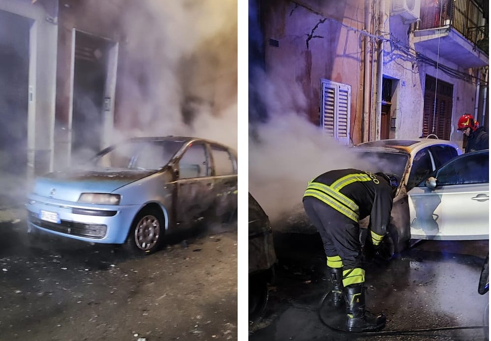 Distrutte da incendio doloso due auto a Partinico. Danni anche alle abitazioni e alla rete elettrica