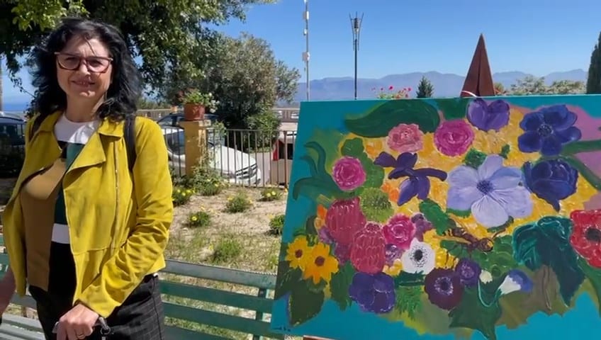 Inno alla Natura con i quadri dell’alcamese Daniela Cruciata, mostra nella neo villetta Sciascia
