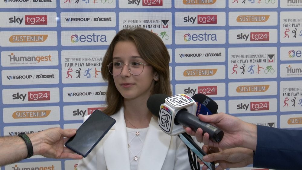 Fair Play Menarini. Emozionatissima per il premio l’alcamese Matilde (Interviste)