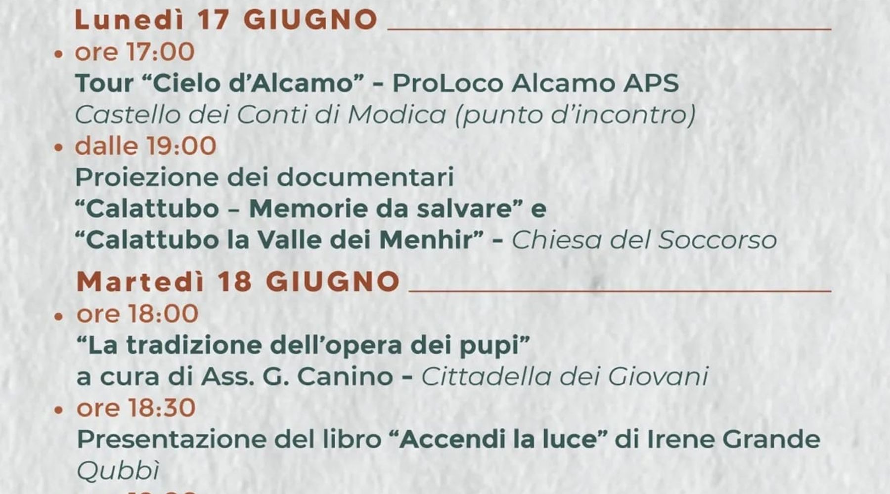 Celebrazioni religiose ed eventi, al via il “festino” ad Alcamo