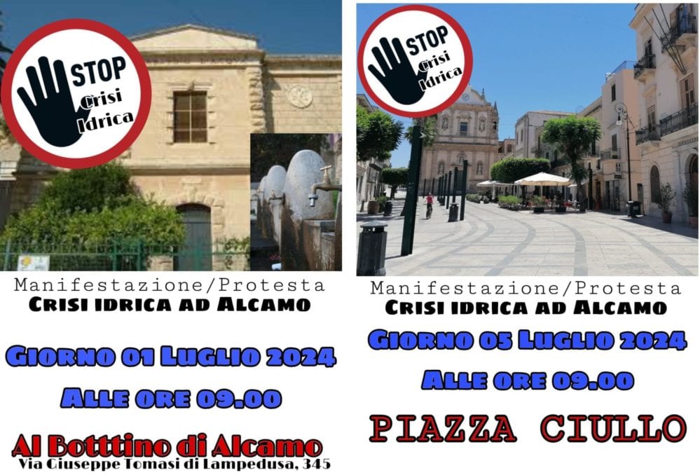 Emergenza acqua ad Alcamo, la città protesta e scende in piazza (VIDEO)