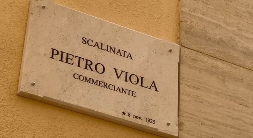 Scalinata intitolata al commerciante alcamese Pietro Viola (Interviste)
