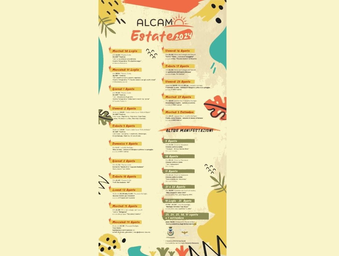 Varato il programma delle manifestazioni estive ad Alcamo