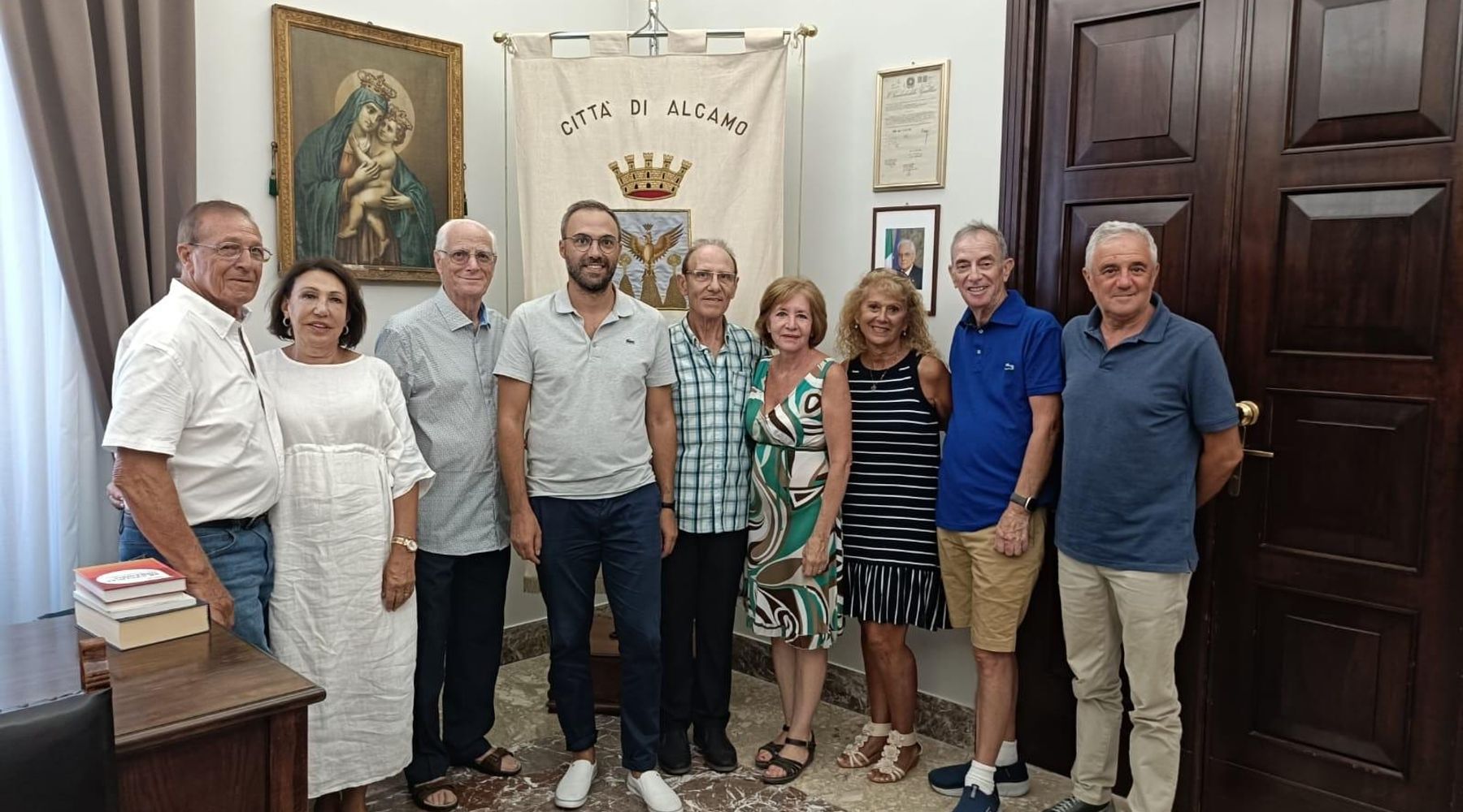 Comune di Alcamo. Cerimonia con Associazione di emigrati in Canada