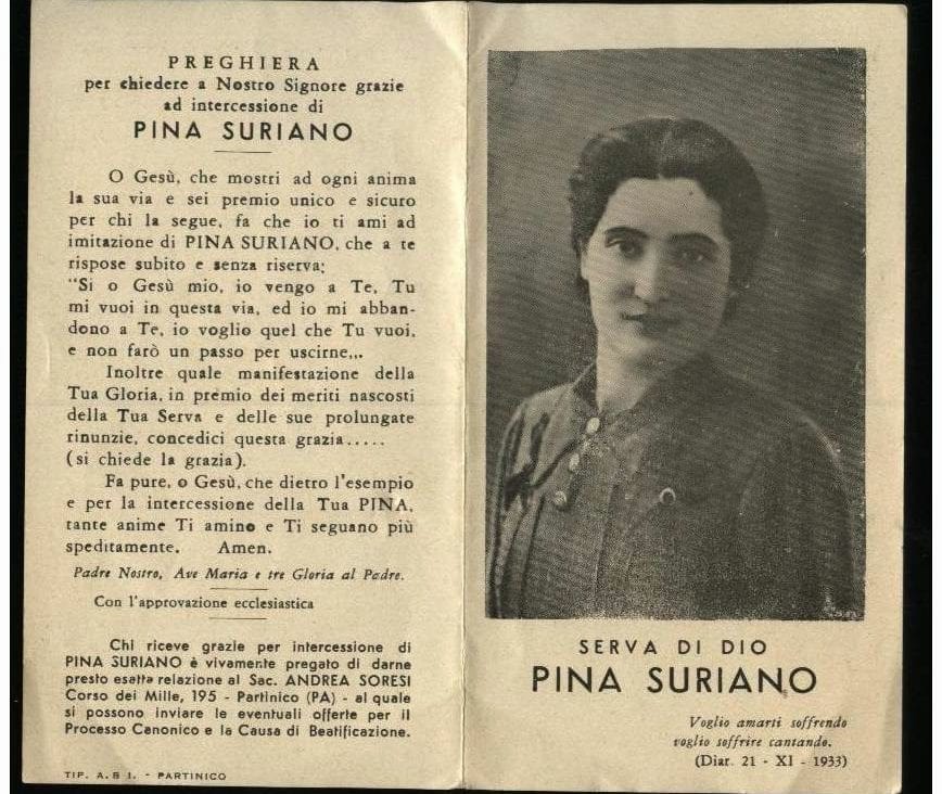 A Monreale un centro studi dedicato alla beata Pina Suriano