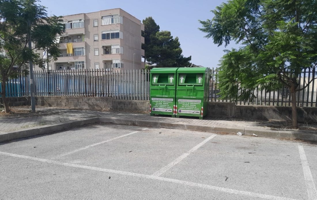 Accodo per la raccolta di indumenti usati ad Alcamo
