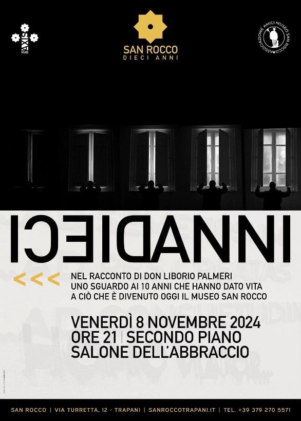 Dieci anni di museo diocesano ‘San Rocco’ di Trapani, da domani momenti celebrativi