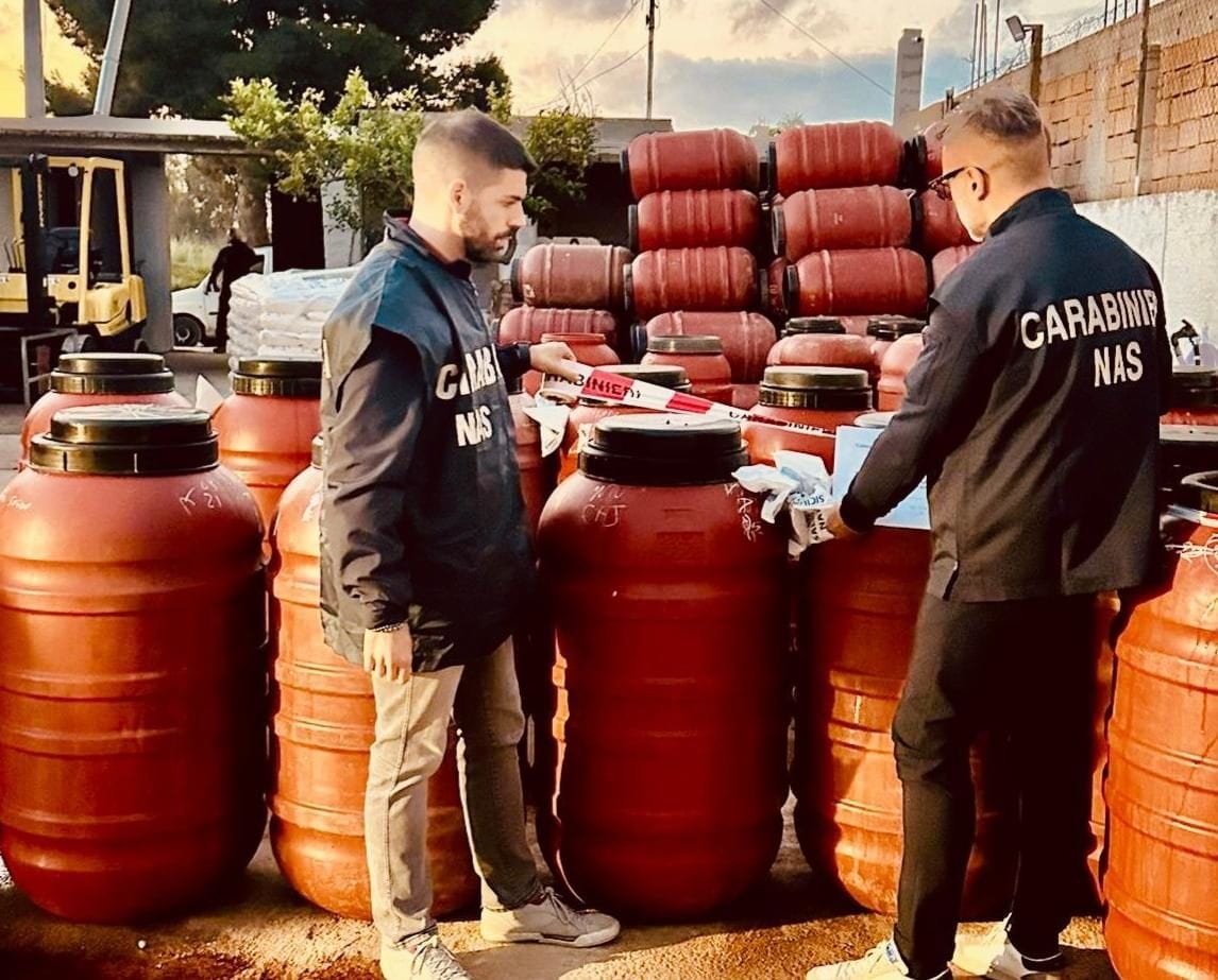 Sequestrate, a Campobello di Mazara 19 tonnellate di olive in salamoia