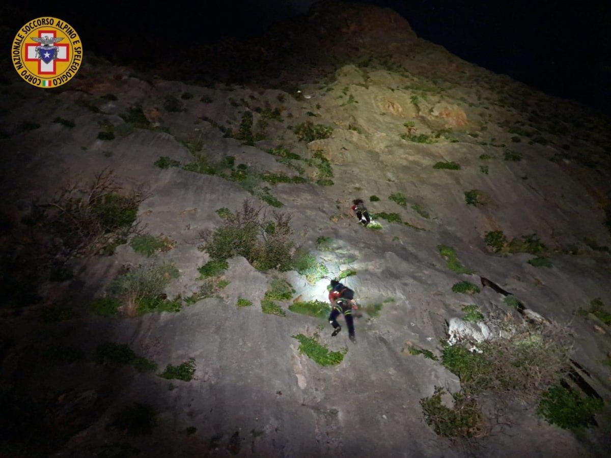 Intervento SASS a San Vito Lo Capo per due alpiniste tedesche bloccate in parete