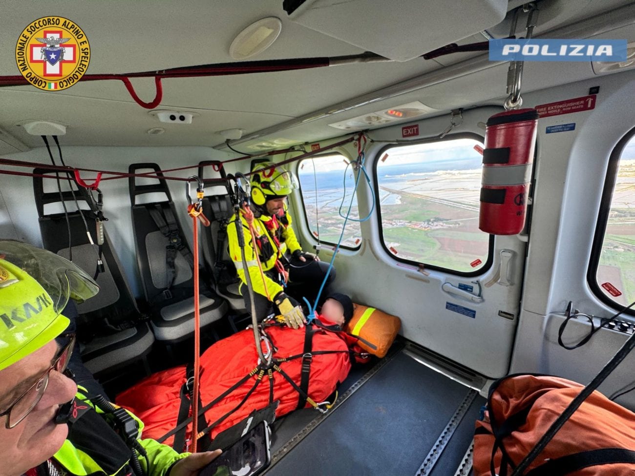 Troupe televisiva, malore a Favignana per un componente. Soccorso di Polizia e SASS
