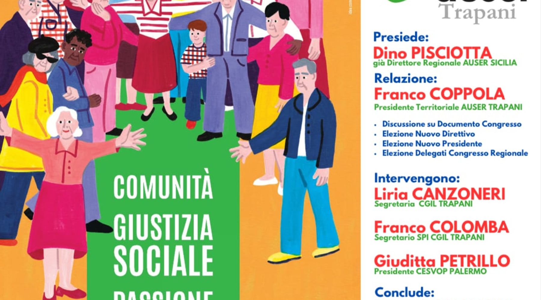 Associazione Auser Petrosino: domani al congresso si elegge il presidente