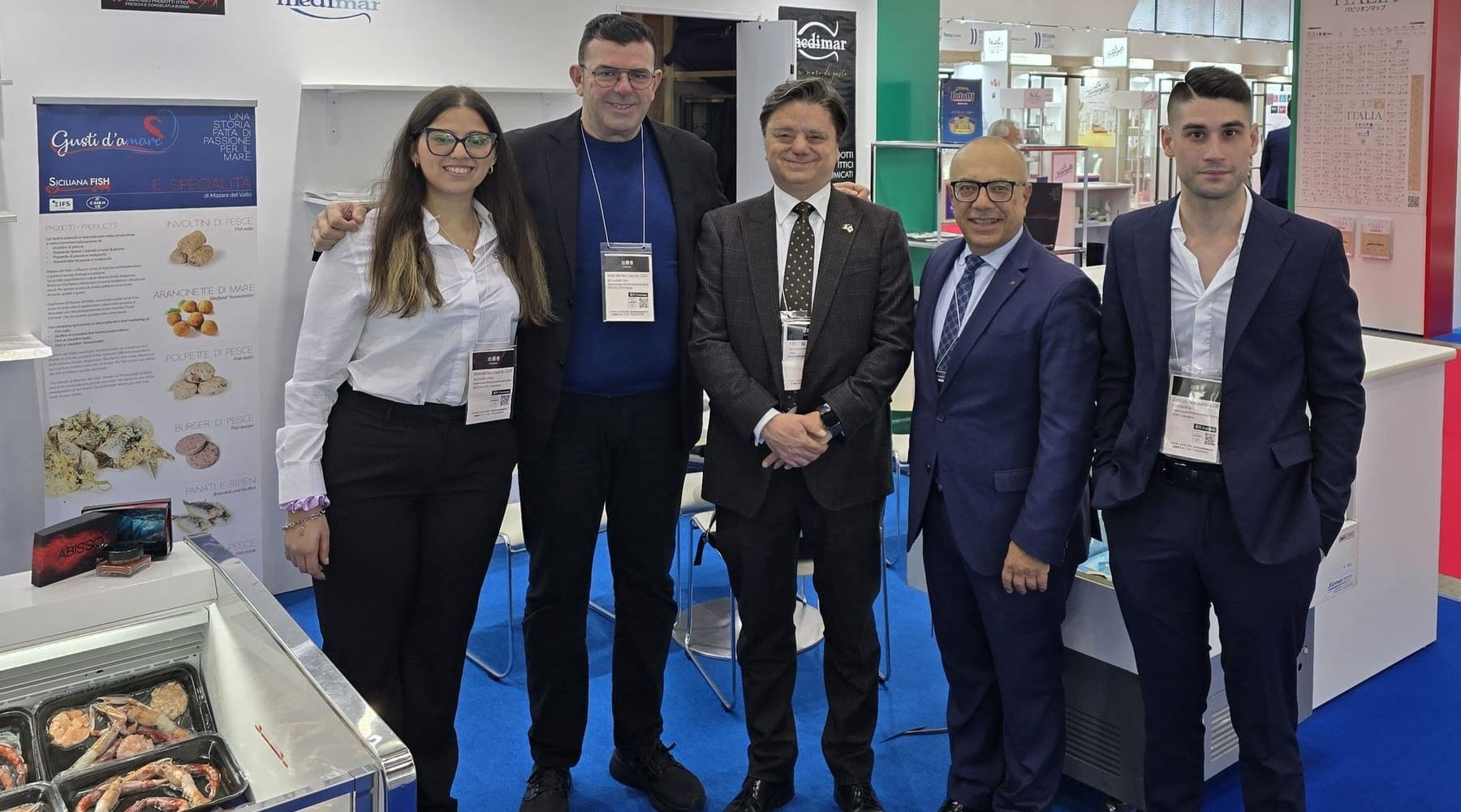 Il pescato siciliano approda in Giappone, Mazara del Vallo al Foodex