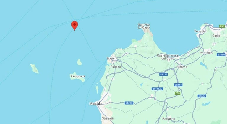 Scossa di 4.0 al largo di Levanzo, trapanesi in strada al centro storico