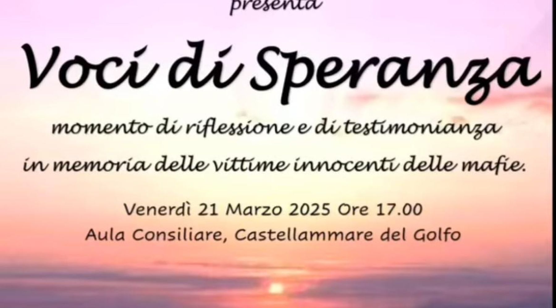 “Voci di Speranza”, Castellammare ricorda le vittime innocenti di mafia
