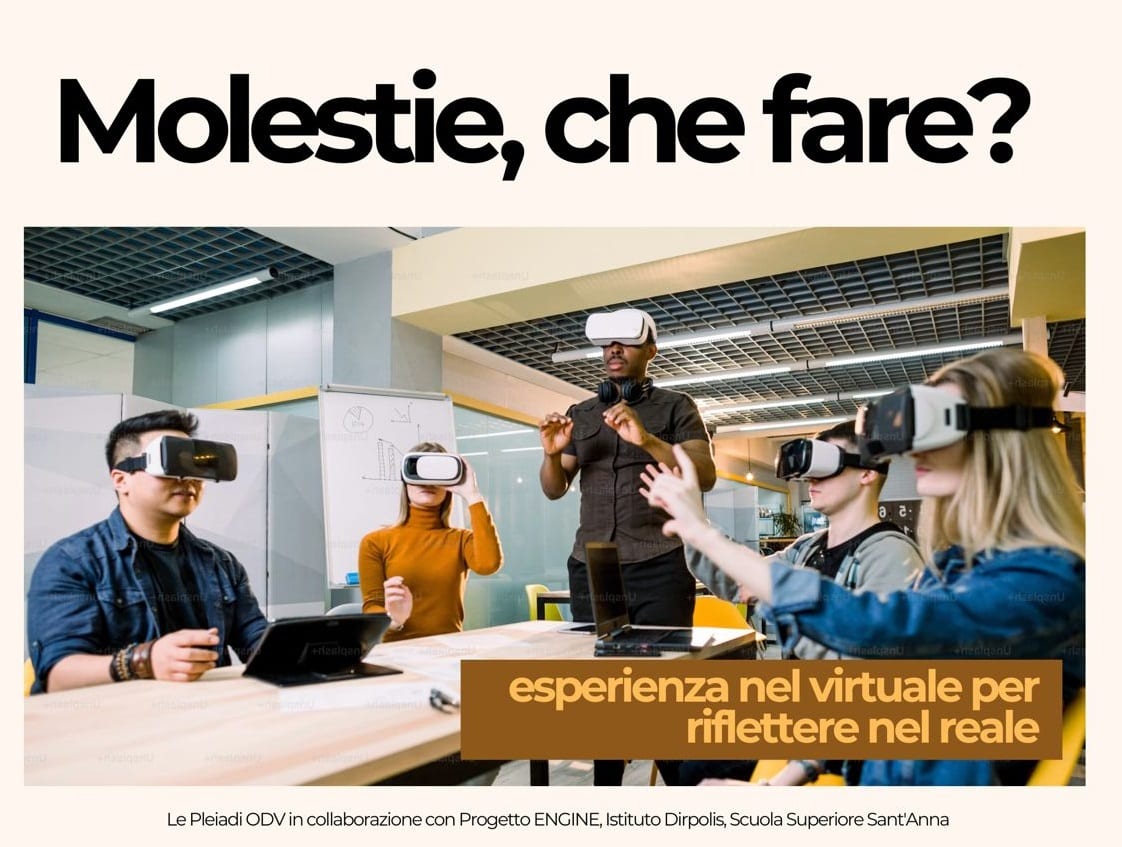 Visori 3D contro le molestie sessuali, incontro ad Alcamo con l’associazione ‘Le Pleiadi’