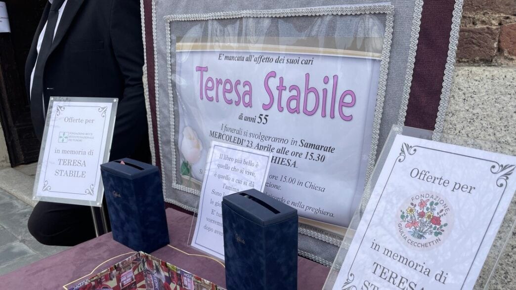 Celebrati i funerali dell’alcamese Teresa Stabile uccisa dal marito a Samarate