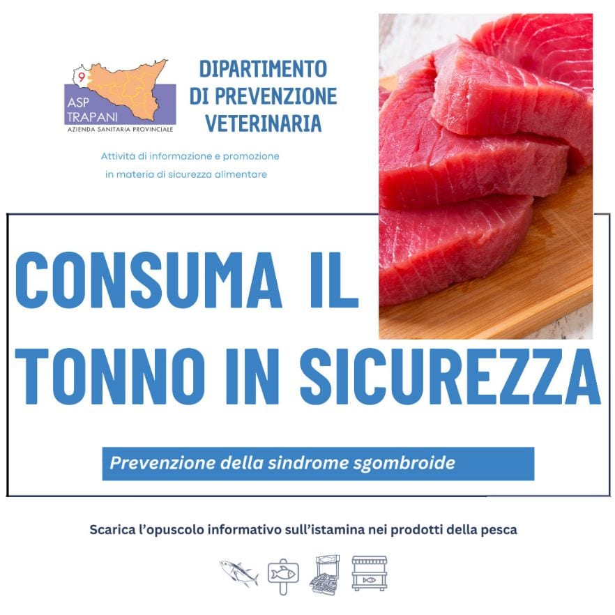 Campagna informativa dell’ASP di Trapani sul consumo sicuro del tonno fresco