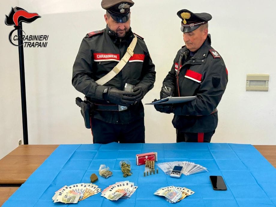 Arrestato 24enne di Marsala per detenzione di sostanze stupefacenti