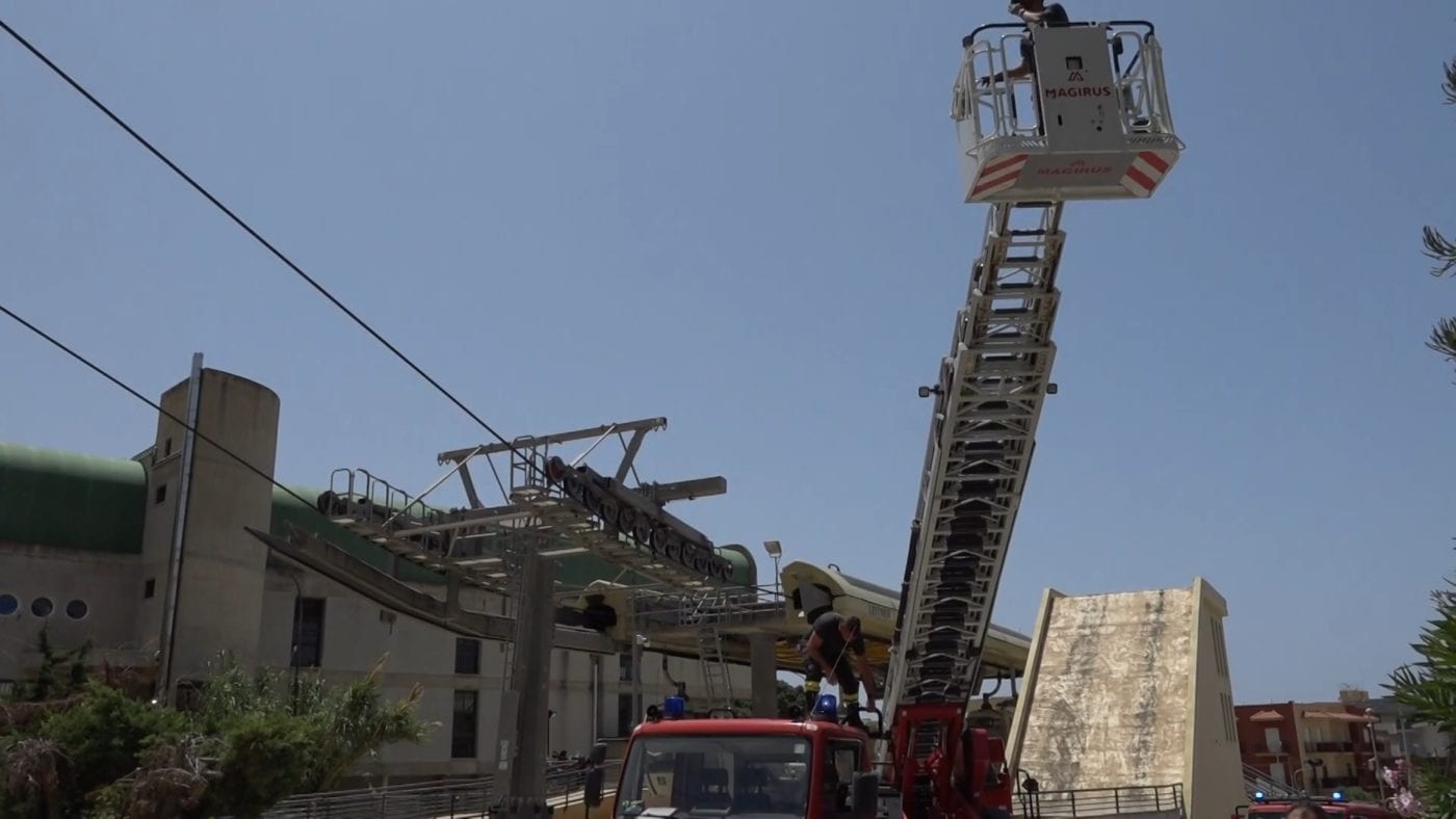 Operaio ferito alla Funivia di Erice durante lavori di manutenzione