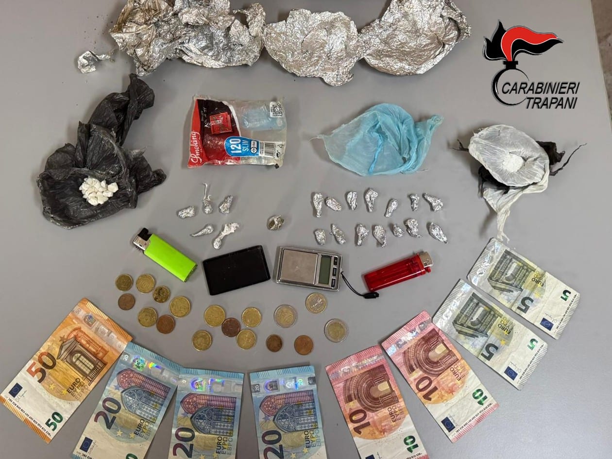 Spaccio di sostanze stupefacenti, un arresto a Castelvetrano