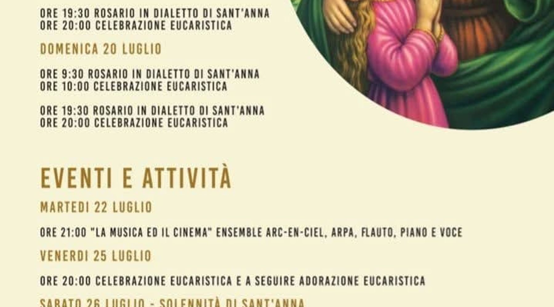 Al via i festeggiamenti ad Alcamo in onore di Sant’Anna