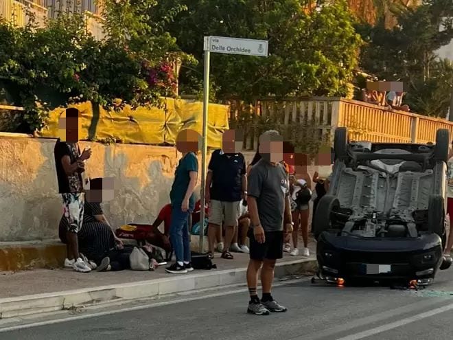 Incidente ad Alcamo Marina in zona Canalotto, donna soccorsa da un giovane