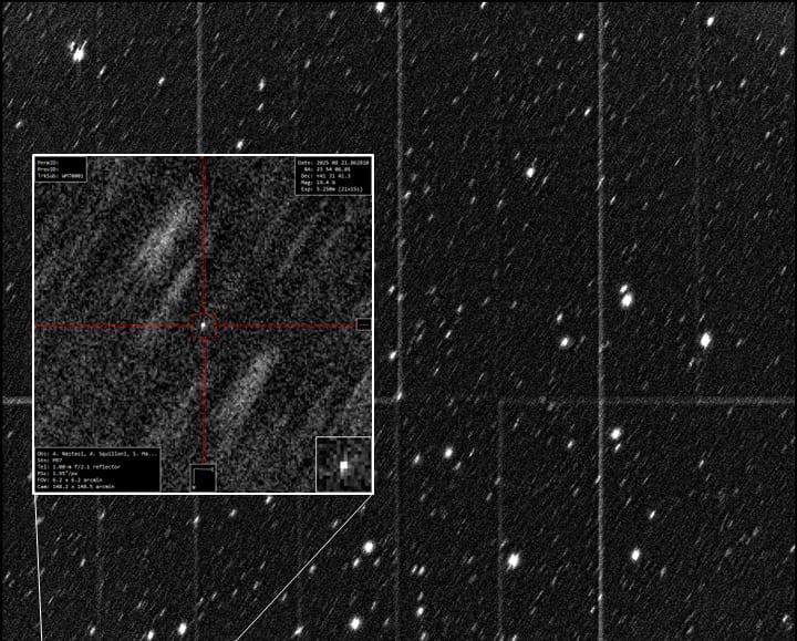 Scoperto nuovo asteroide, castelvetranese entra nella storia