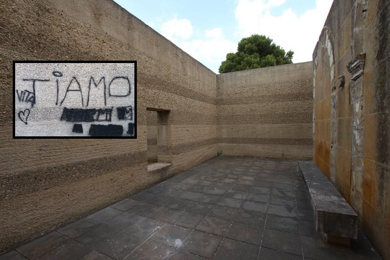 Vandali a Gibellina, imbrattano con spray il “Giardino Segreto”. Due denunciati