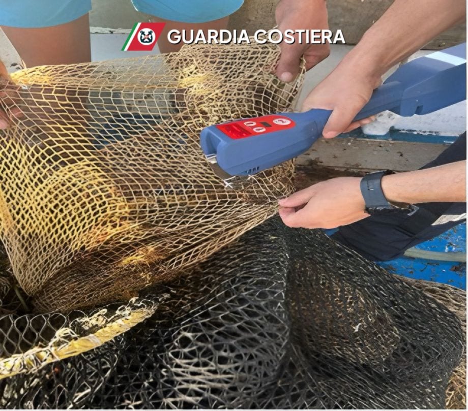 Pesca illegale. Sanzionato peschereccio a 5 miglia da Levanzo con rete irregolare