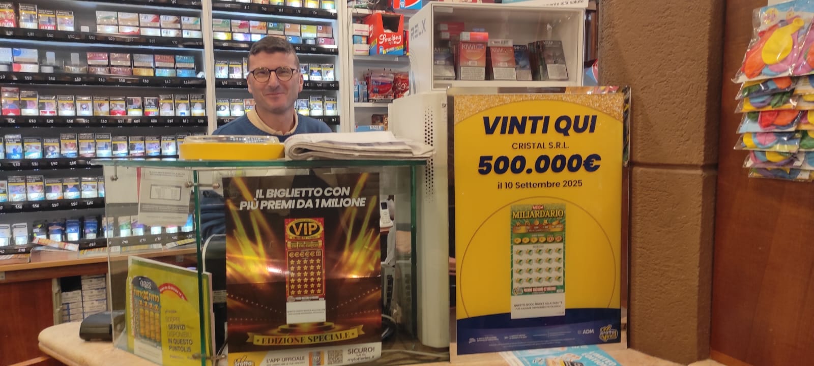 La Dea Bendata bacia Alcamo. 500.000 € vinti con un ‘Miliardario’ da 5 Euro