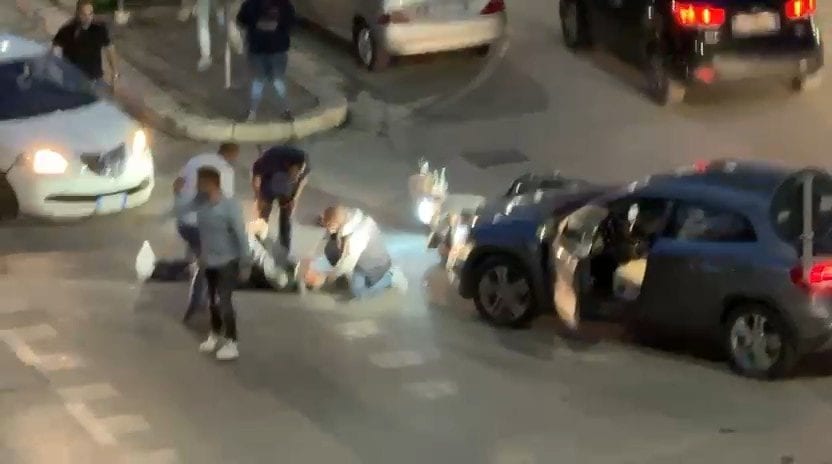 Alcamo: moto contro auto in viale Europa, centauro ferito e trasportato in ospedale