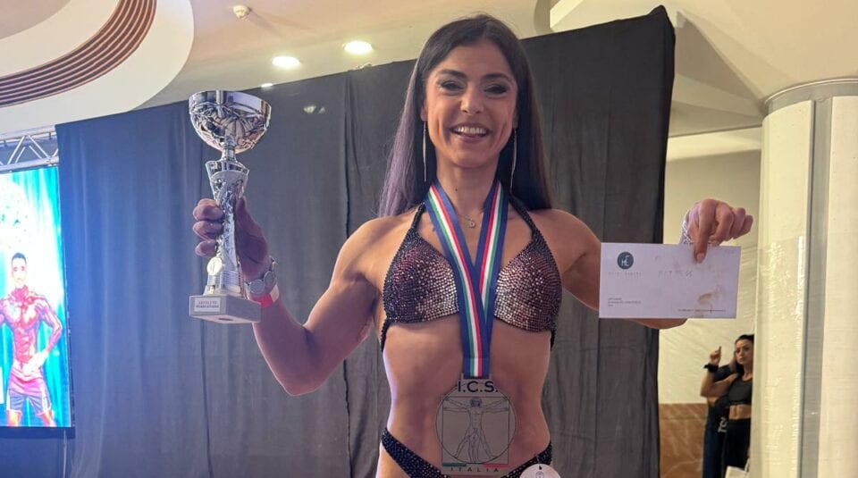Partinico sul tetto d’Italia: Silvia Giordano vince il Trofeo “The Best” nel women fitness, esempio di forza