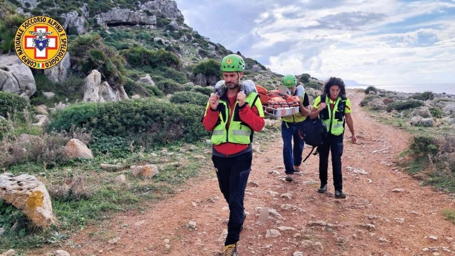 Incidente su “White Wall”: Soccorso Alpino interviene per scalatrice infortunata a San Vito Lo Capo